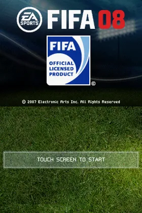 FIFA Soccer 08 (USA) (En,Fr,De,Es,It) screen shot title